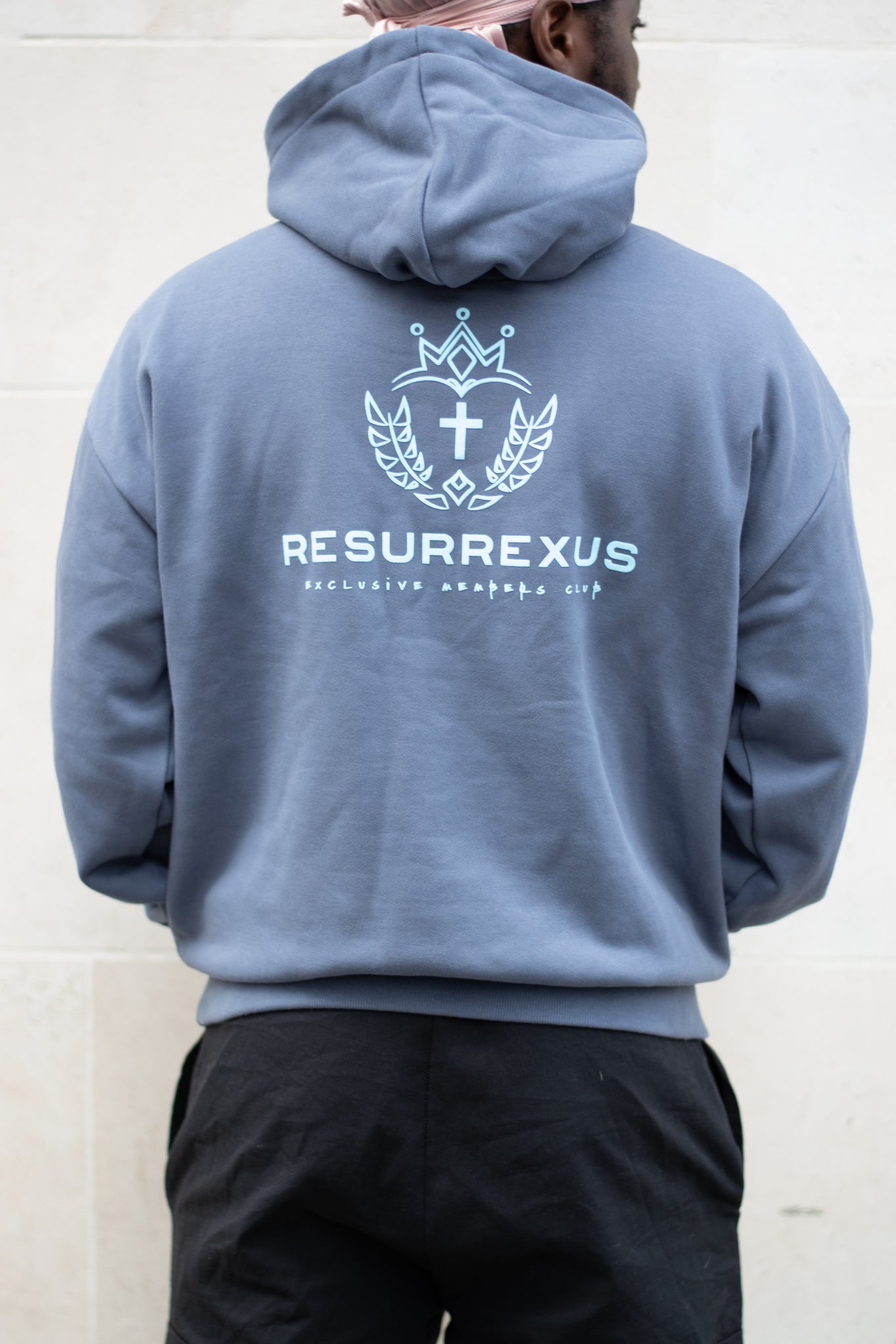 Vintage Blue Heavy Oversized Hoodie