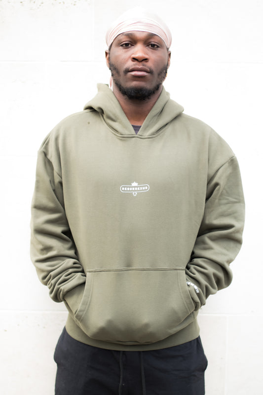Olive Heavy Oversized Hoodie