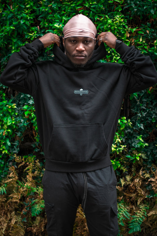 Black Heavy Oversized Hoodie