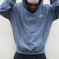 Vintage Blue Heavy Oversized Hoodie